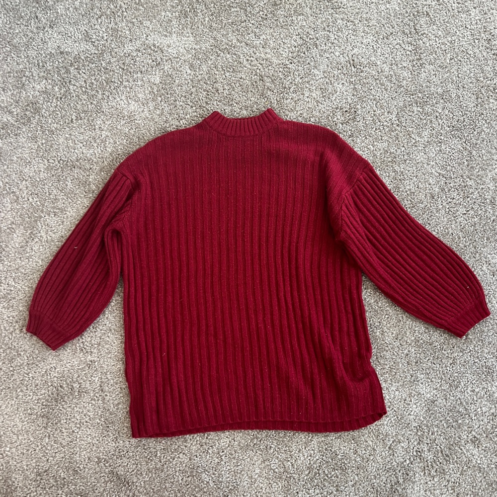 Princess Polly red oversized sweater dress